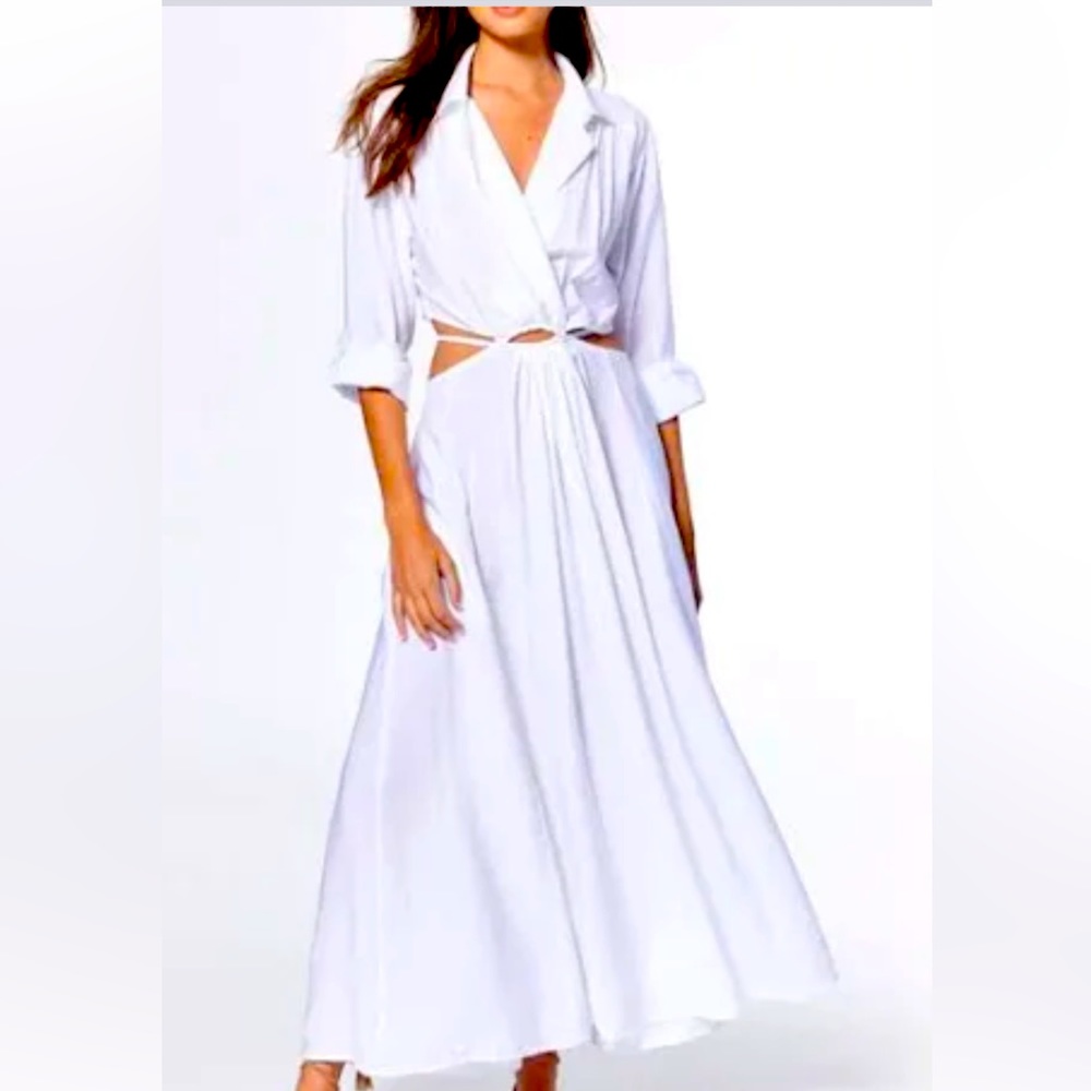 never worn, YFB derby dress in white